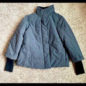 Brand new prana puffer jacket. Size large. Black/grey